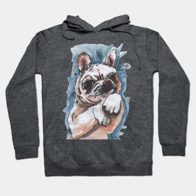 Little Pet Dog Meeting Its Owner Hoodie by Mila-Ola_Art